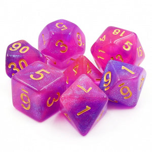 Briar Rose Aurora RPG Dice Set Plastic Dice Foam Brain Games