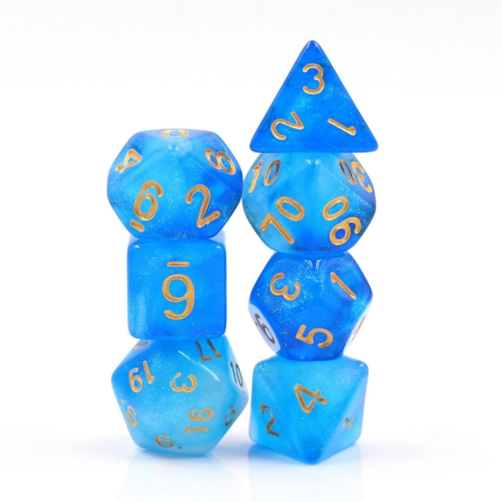 Mermaid's Crown RPG Dice Set Plastic Dice Foam Brain Games