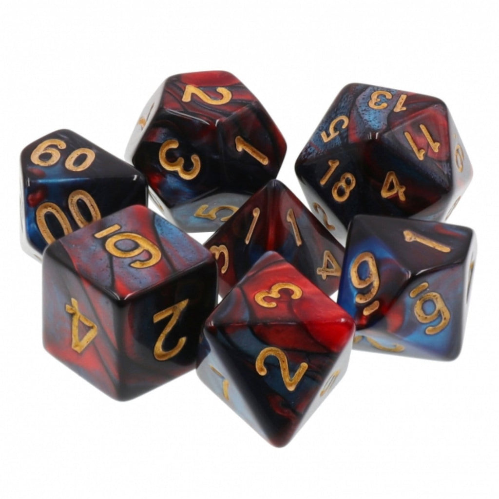 Blue Blood RPG Dice Set Plastic Dice Foam Brain Games