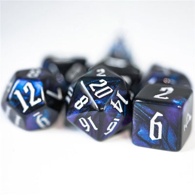 Magician's Dark Night RPG Dice Set Plastic Dice Foam Brain Games