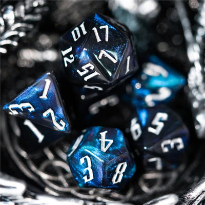 Magician's Dark Night RPG Dice Set Plastic Dice Foam Brain Games