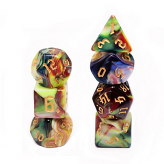 Secret Garden RPG Dice Set Plastic Dice Foam Brain Games