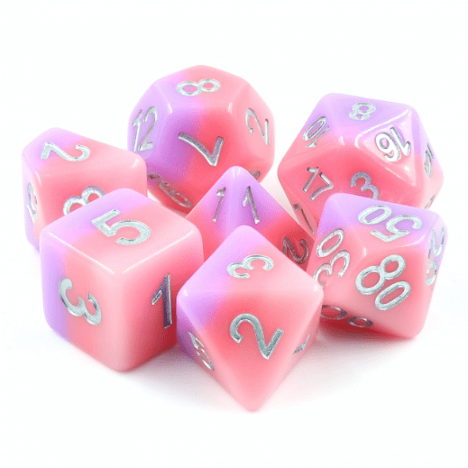 Slumber Rose RPG Dice Set Plastic Dice Foam Brain Games