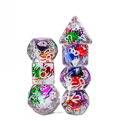 Spider Swarm RPG Dice Set Plastic Dice Foam Brain Games