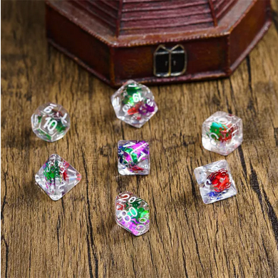 Spider Swarm RPG Dice Set Plastic Dice Foam Brain Games