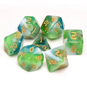 Spring Breeze RPG Dice Set Plastic Dice Foam Brain Games