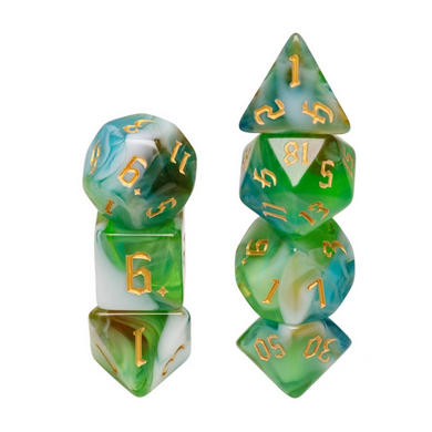 Spring Breeze RPG Dice Set Plastic Dice Foam Brain Games