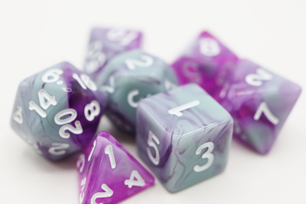 Stars Shine RPG Dice Set Plastic Dice Foam Brain Games