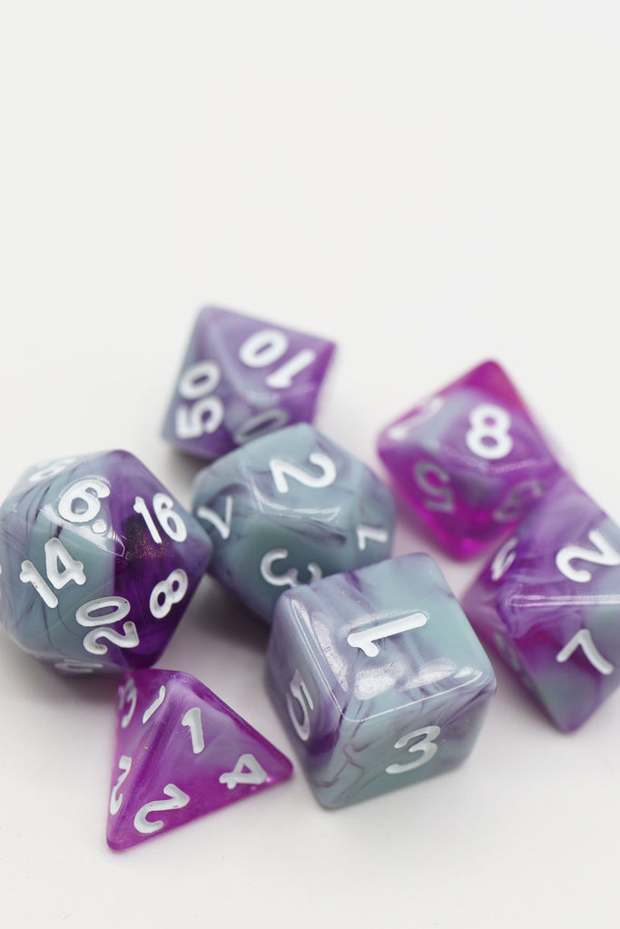 Stars Shine RPG Dice Set Plastic Dice Foam Brain Games