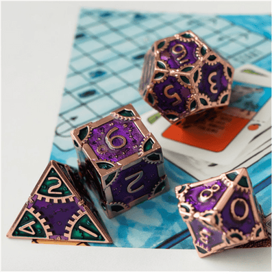 SteamPunk: Evil Queen - Metal RPG Dice Set Metal Dice Foam Brain Games