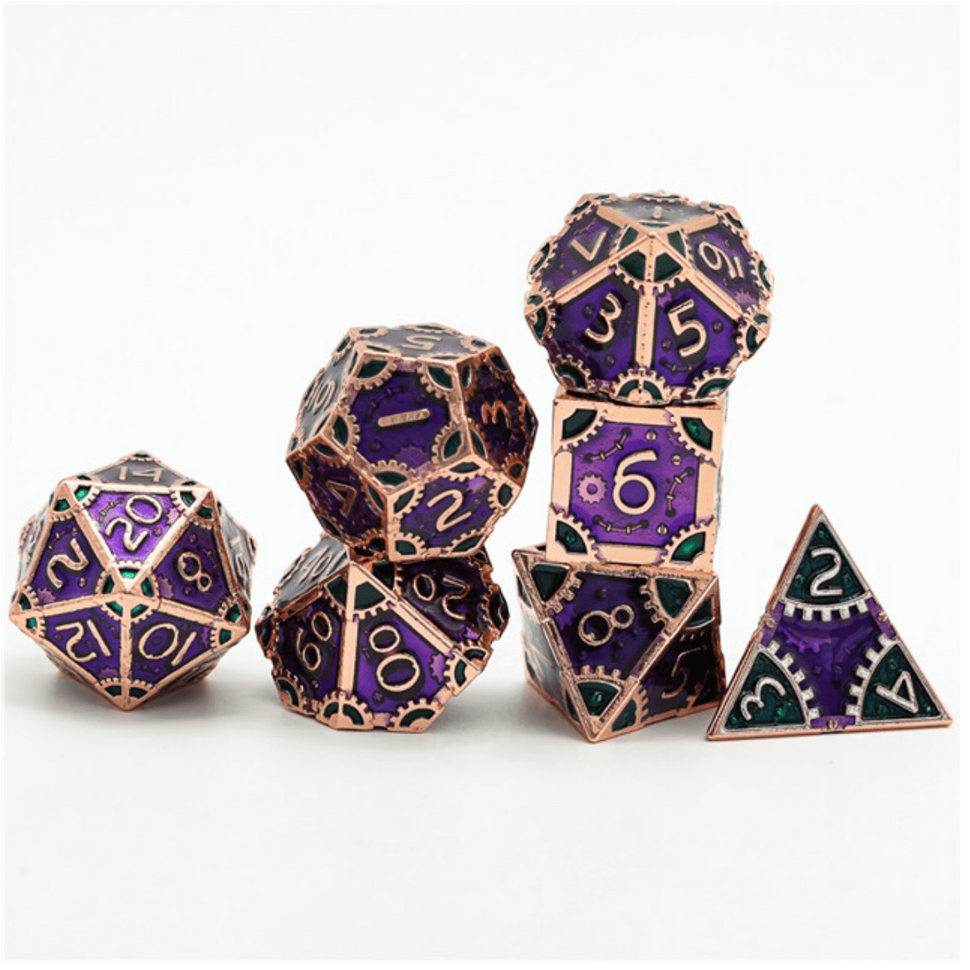 SteamPunk: Evil Queen - Metal RPG Dice Set Metal Dice Foam Brain Games