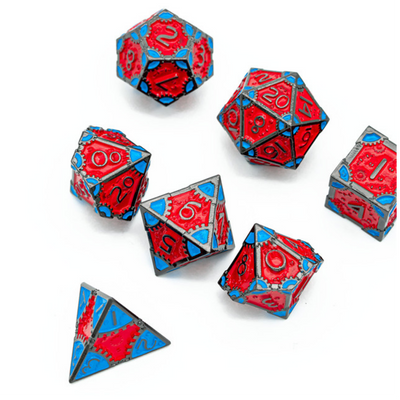 SteamPunk: Rockabilly - Metal RPG Dice Set Metal Dice Foam Brain Games