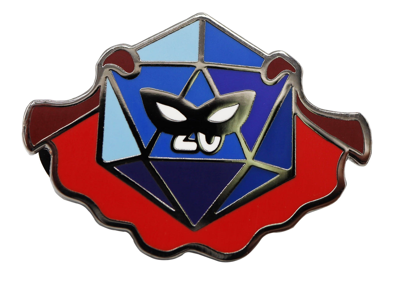 Super D20 Enamel Pin Enamel Pin Foam Brain Games