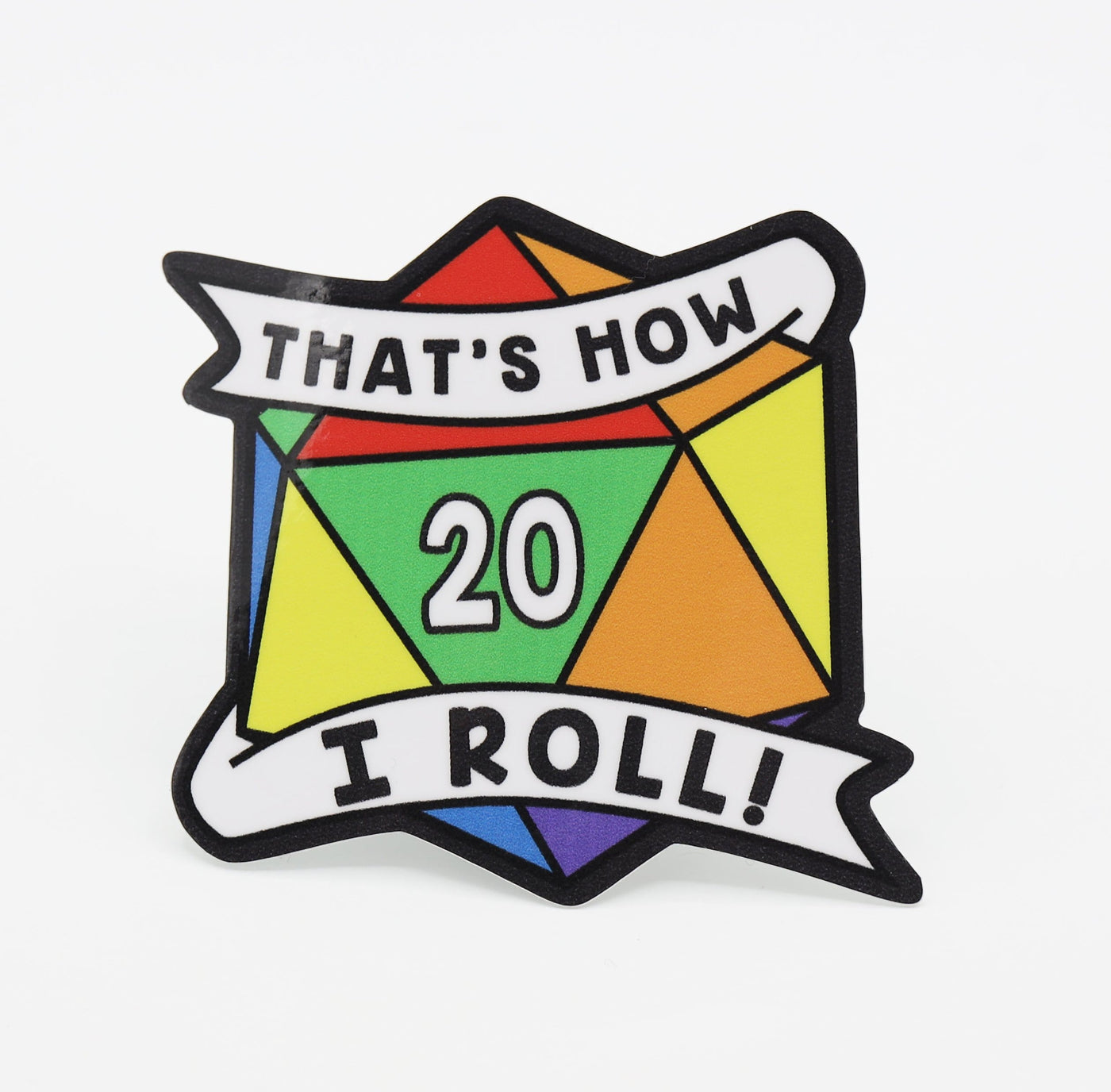 That's How I Roll Sticker - Rainbow Pride Stickers Foam Brain Games