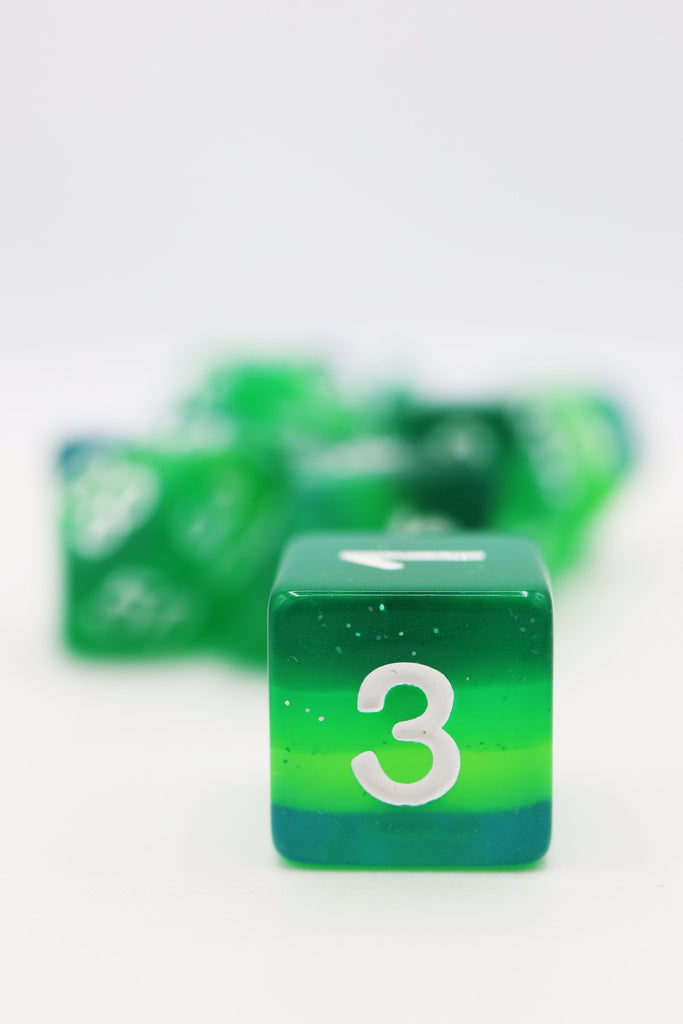 Tortoise Shell RPG Dice Set Plastic Dice Foam Brain Games