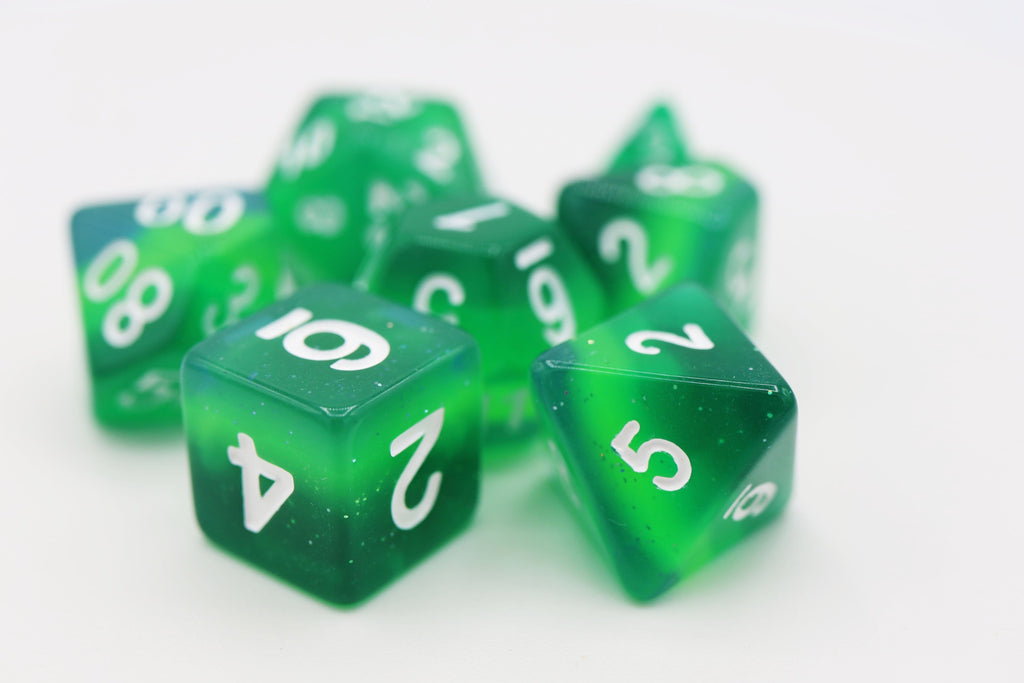 Tortoise Shell RPG Dice Set Plastic Dice Foam Brain Games