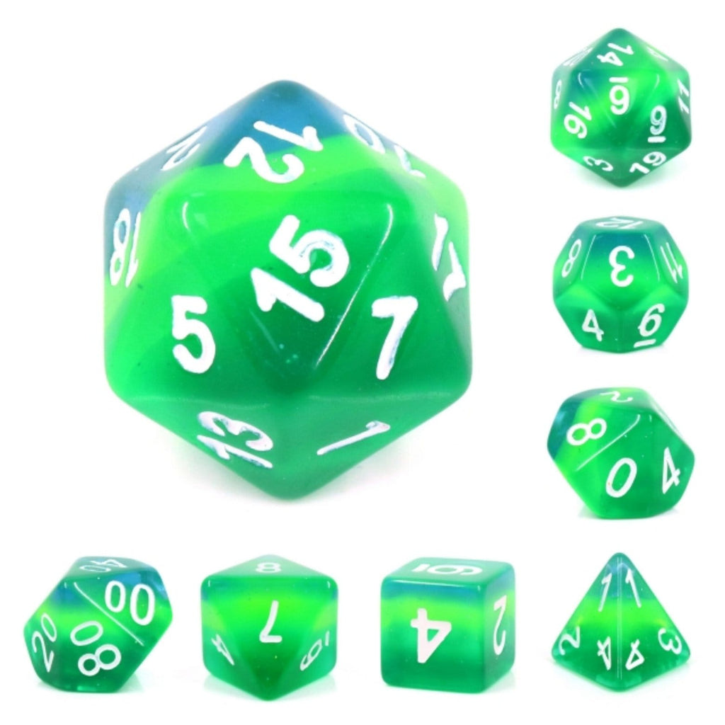 Tortoise Shell RPG Dice Set Plastic Dice Foam Brain Games