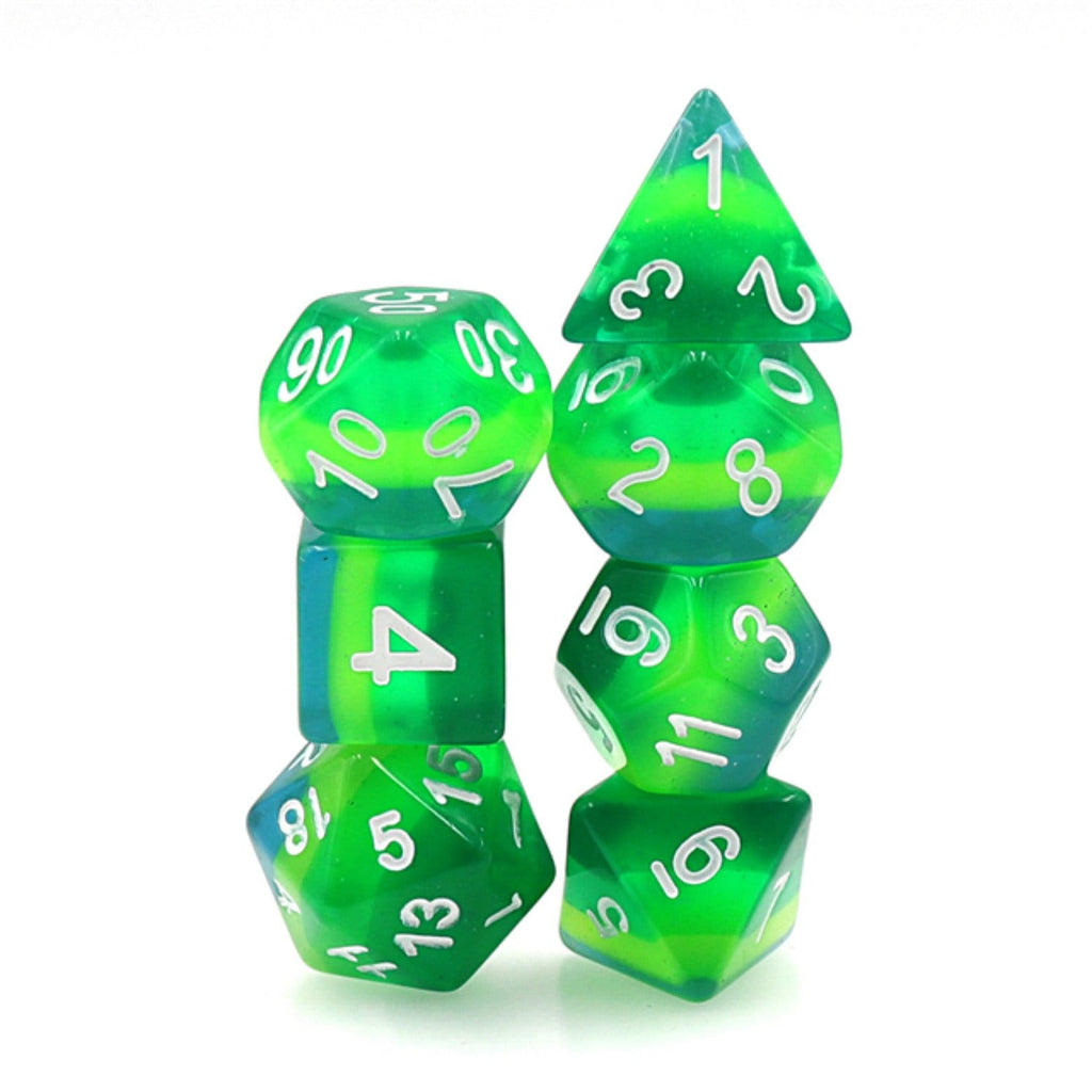 Tortoise Shell RPG Dice Set Plastic Dice Foam Brain Games