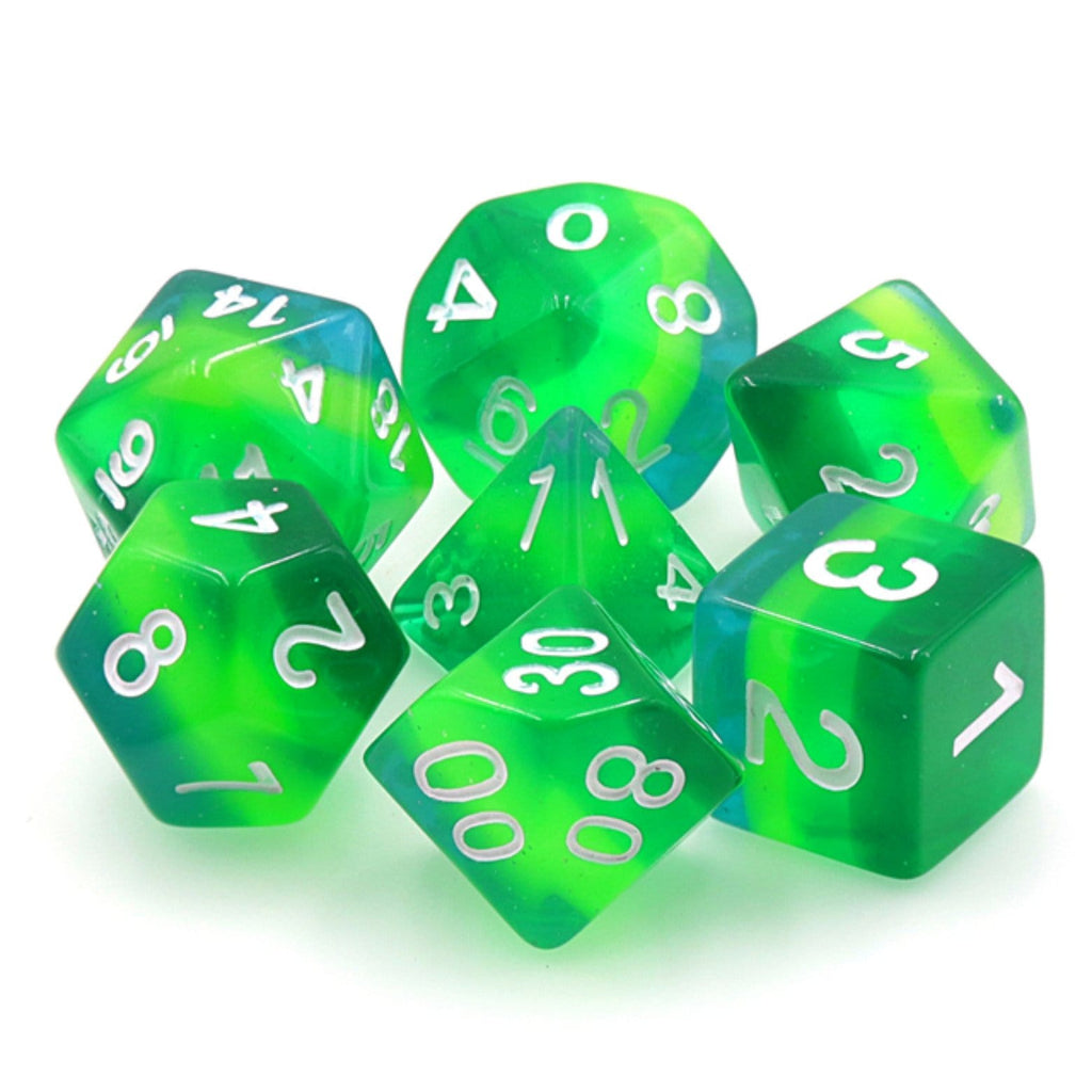 Tortoise Shell RPG Dice Set Plastic Dice Foam Brain Games
