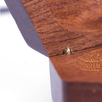 Tree of Life - Sapele Wood Dice Box (Hexagonal) Dice Box Foam Brain Games