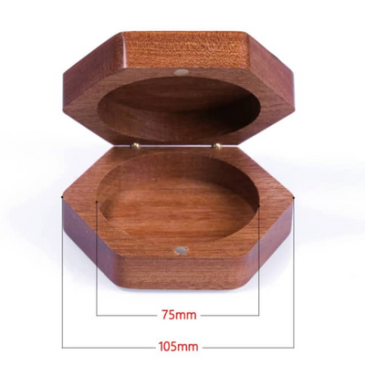Tree of Life - Sapele Wood Dice Box (Hexagonal) Dice Box Foam Brain Games