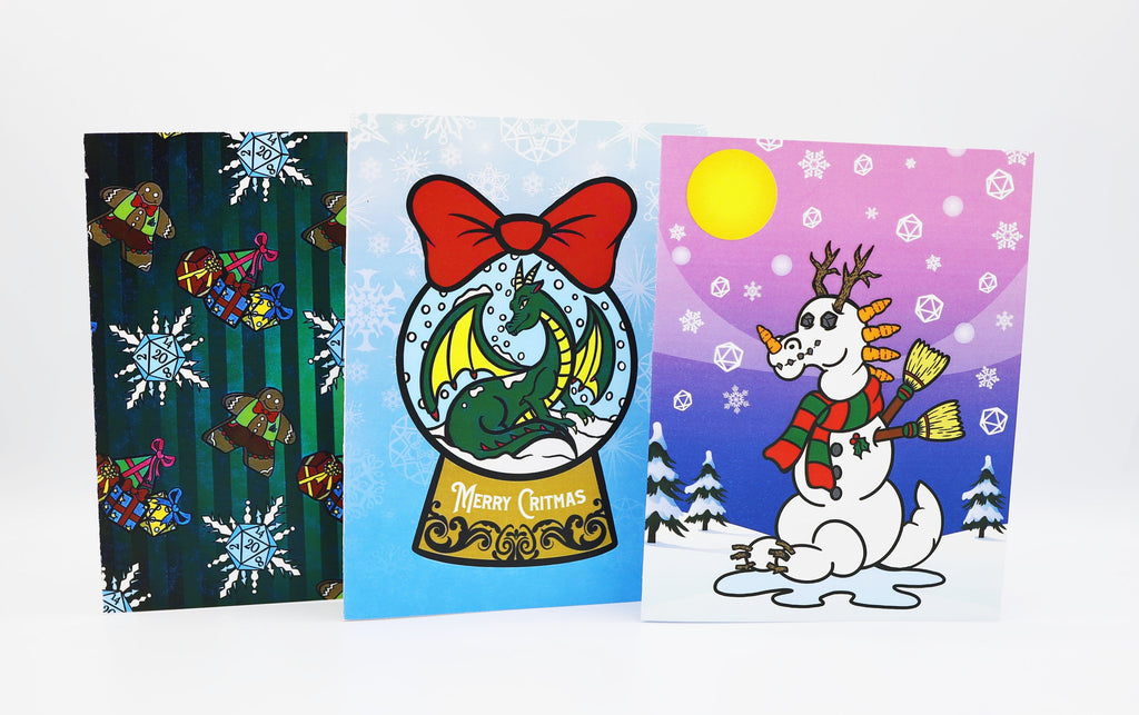 2020 Christmas Cards (9 Pack) Greeting Card Foam Brain Games