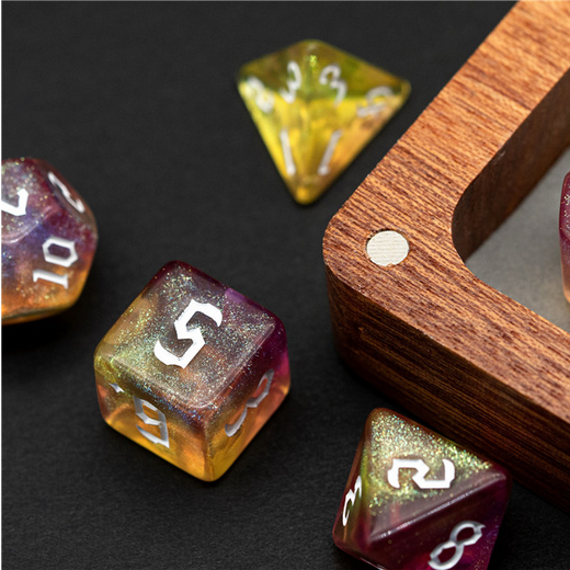 Twilight Elemental RPG Dice Set Plastic Dice Foam Brain Games