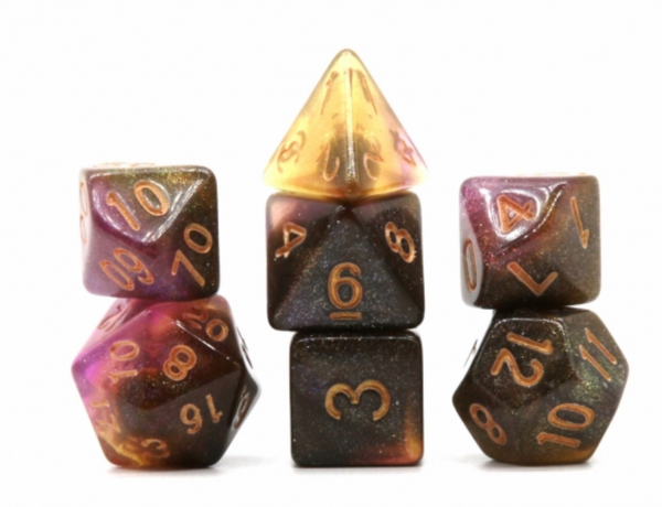 Unknown Galaxy RPG Dice Set Plastic Dice Foam Brain Games