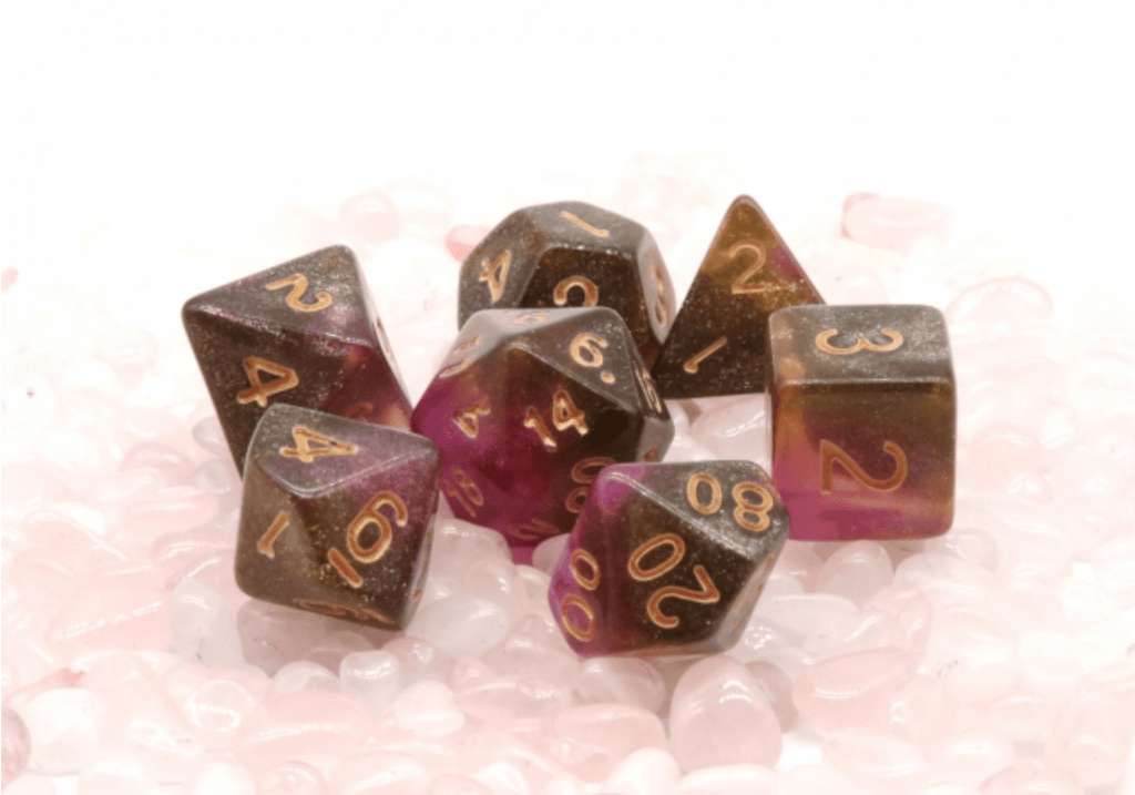 Unknown Nebula RPG Dice Set Plastic Dice Foam Brain Games