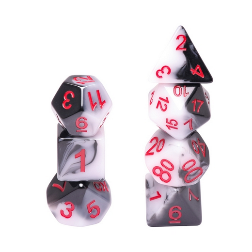 Warrior RPG Dice Set Plastic Dice Foam Brain Games