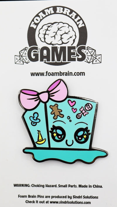 Baby Monster Pin - Gelly Cube Enamel Pin Foam Brain Games