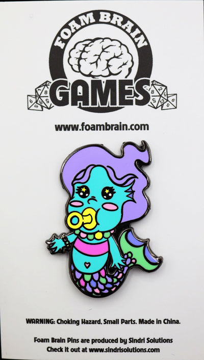 Baby Monster Pin - Merfolk Enamel Pin Foam Brain Games