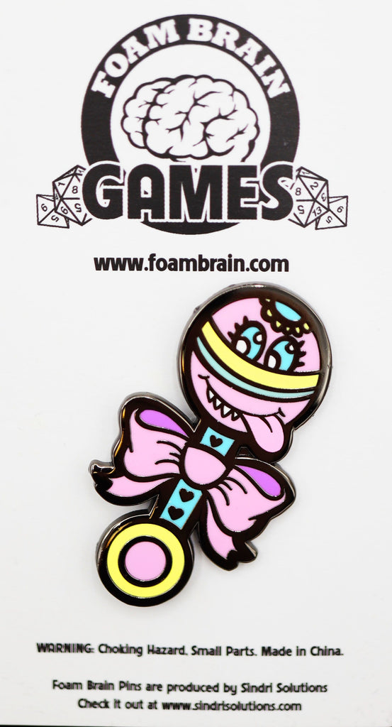 Baby Monster Pin - Mimic Enamel Pin Foam Brain Games
