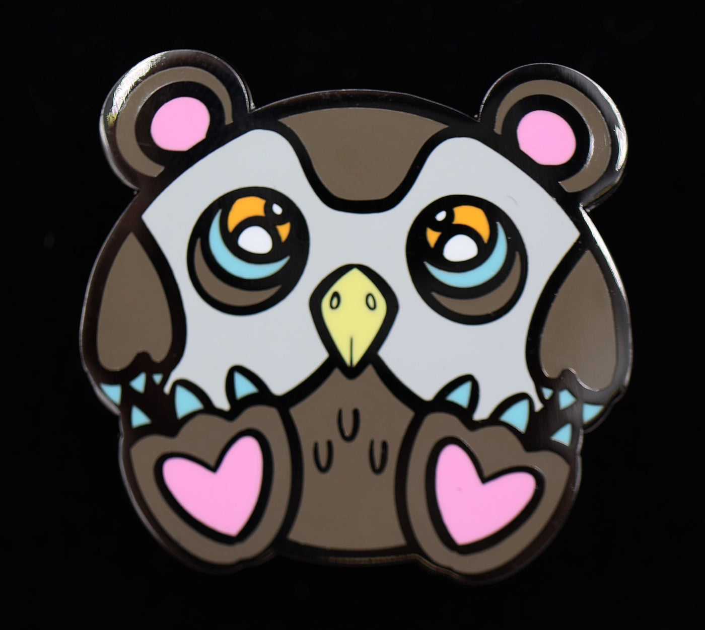 Baby Monster Pin - Owl Bear Enamel Pin Foam Brain Games