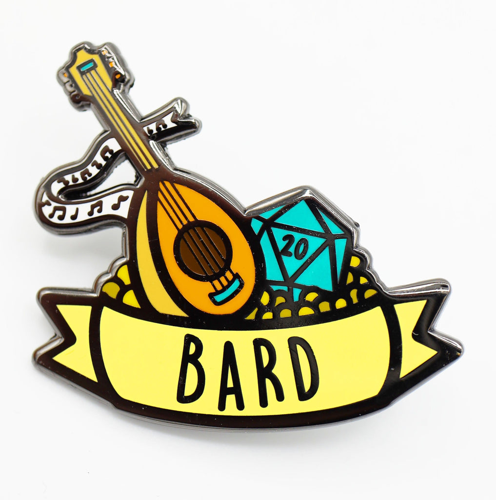 Banner Class Pin - Bard Enamel Pin Foam Brain Games