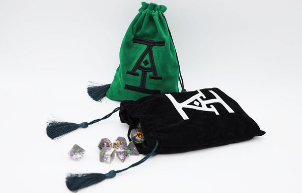 Acquisitions Inc Logo Dice Bag: Green Dice Bag Foam Brain Games