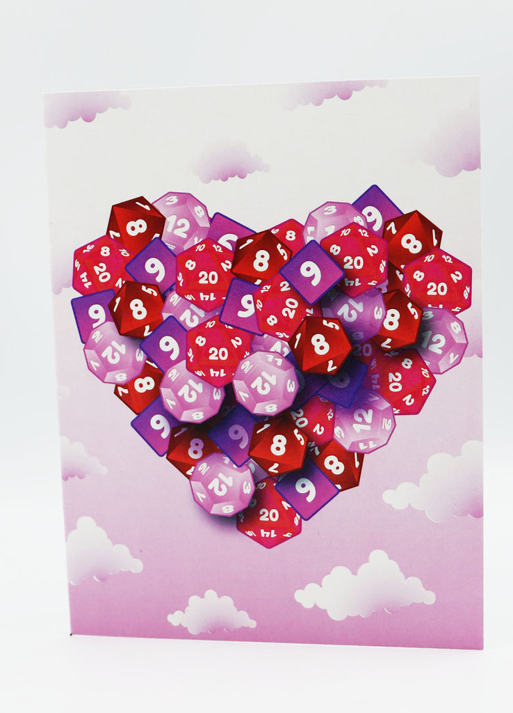 Valentines Day Card - Hearts in the Clouds Greeting Card Foam Brain Games