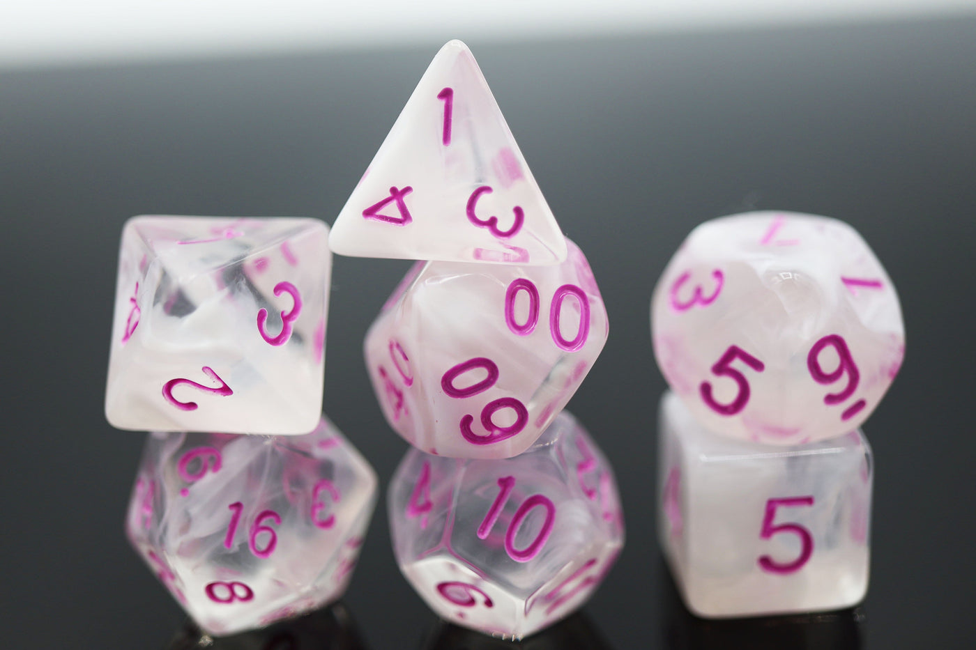 Cloudy Passion RPG Dice Set Plastic Dice Foam Brain Games