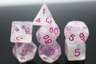 Cloudy Passion RPG Dice Set Plastic Dice Foam Brain Games