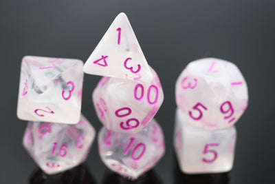 Cloudy Passion RPG Dice Set Plastic Dice Foam Brain Games
