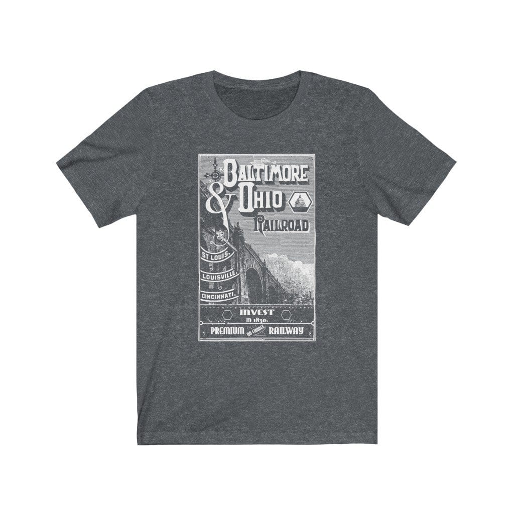 B&O Railroads Tee Shirt T-Shirt Printify