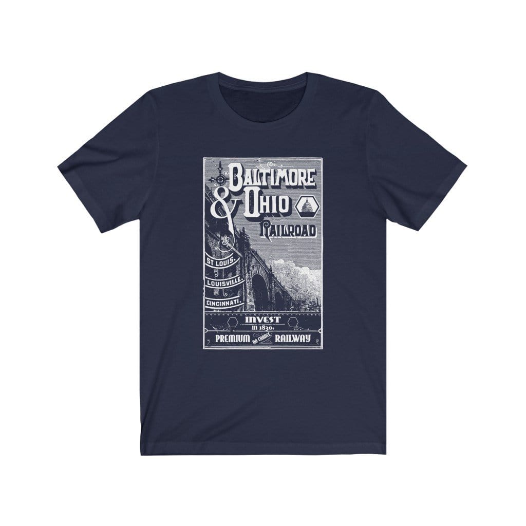 B&O Railroads Tee Shirt T-Shirt Printify