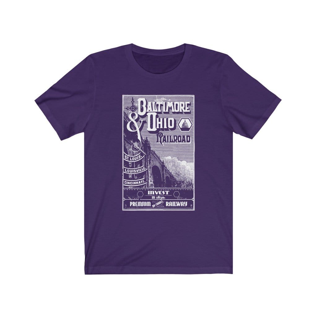 B&O Railroads Tee Shirt T-Shirt Printify