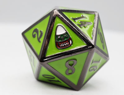Mystery Loot: Trick or Treat 2 Metal Dice Foam Brain Games