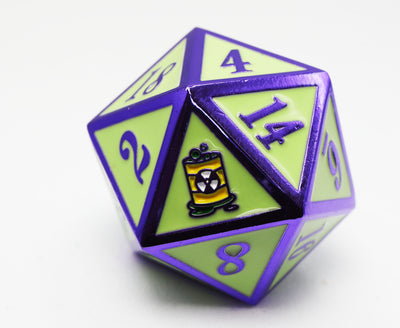 Mystery Loot: Trick or Treat 2 Metal Dice Foam Brain Games
