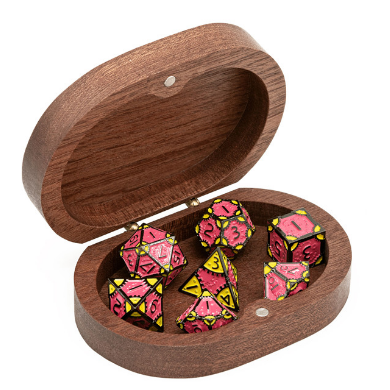 Dragon - Sapele Wood Dice Box (Oval) Dice Box Foam Brain Games