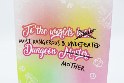 Mothers Day Card - Dungeon Greeting Card Foam Brain Games