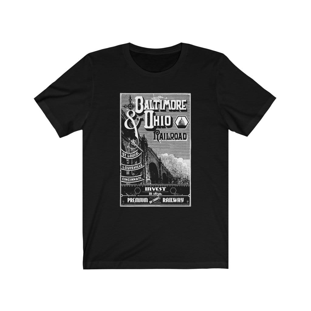 B&O Railroads Tee Shirt T-Shirt Printify