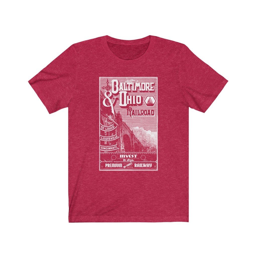 B&O Railroads Tee Shirt T-Shirt Printify
