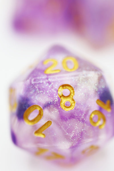 Electric Iris RPG Dice Set Plastic Dice Foam Brain Games